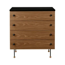 62 Dresser -lipasto, American walnut, 4 laatikkoa