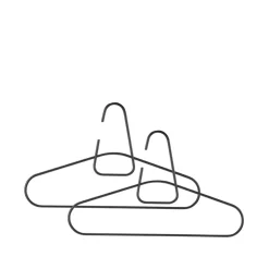 A-Hanger henkari, Black, 2-pakkaus