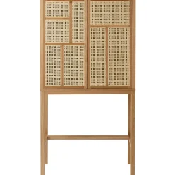 Air vitriinikaappi, tammi, rottinki