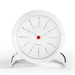 AJ Bankers pöytäkello, valkoinen