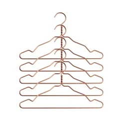 Alu-vaateripustin 5 kpl, kupari