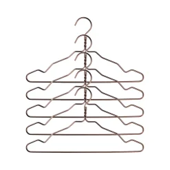 Alu-vaateripustin 5 kpl, pronssi