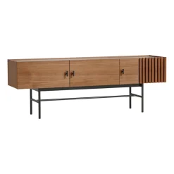 Array Sivupöytä matala, 150 cm, Saksanpähkinä