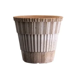 Atlas raw ruukku aluslautasella, Rosa, Ø25 cm