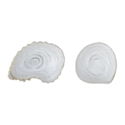 Bakur koristekulho simpukka 2 osaa, Beige-harmaa