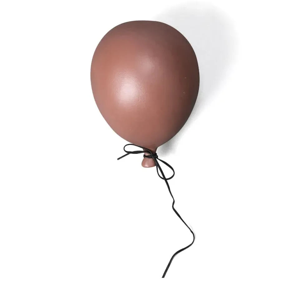 Balloon koriste, 17 cm, Dusty red