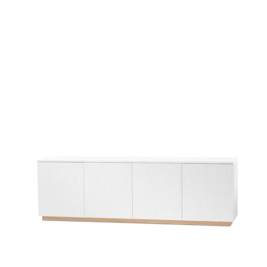 Beam sivupöytä, Valkoinen lakka, kanta valkoöljyttyä tammea