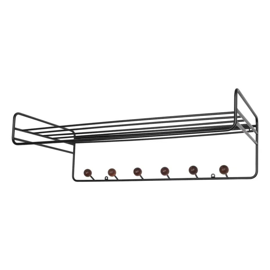 Bill Hat rack hattuhylly, Musta-tummaruskea