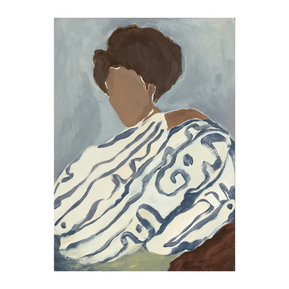 Blue Curls juliste, 30x40 cm