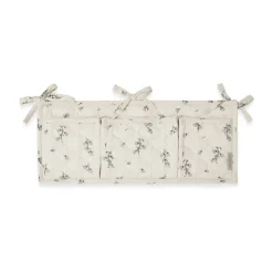 Bluebell satiini tikattu sängyn tasku, 18x43 cm