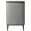 Bo touch bin high 60 L, Mineral concrete grey