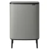 Bo touch bin high 2x30 L, Mineral concrete grey