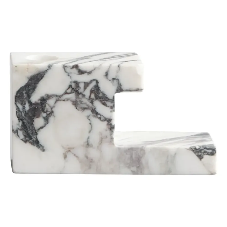 Brick matala kynttilänjalka 7,5 x 14 cm, Calacatta