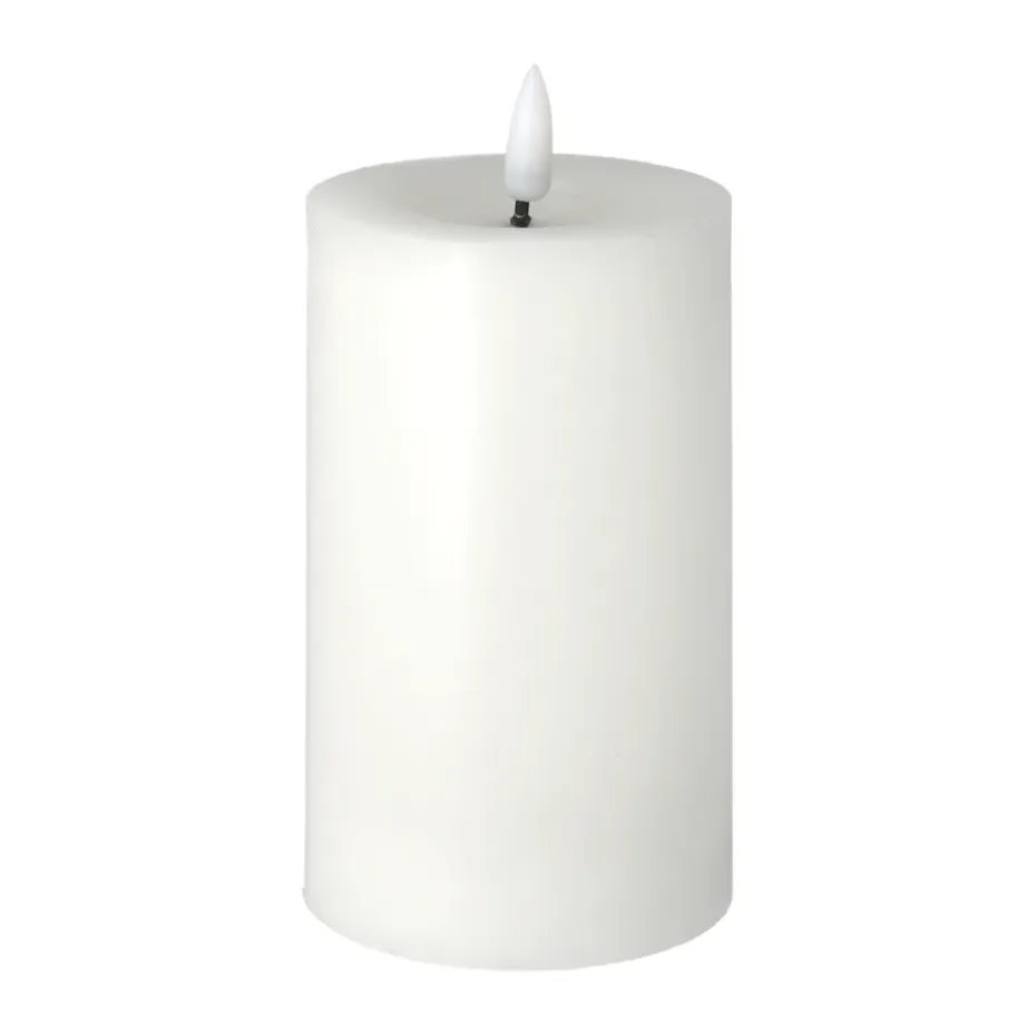 Bright Melt LED-pöytäkynttilä 15 cm, Valkoinen