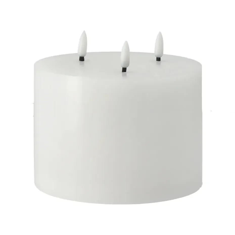 Bright Melt loistokynttilä LED 3 sydäntä 13 cm., Valkoinen