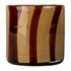 Calore kynttilälyhty XS Ø 10 cm, Brown-beige