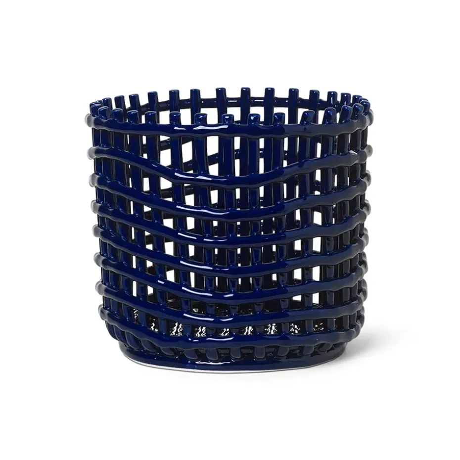 Ceramic punottu kori Ø 23,5 cm, Sininen