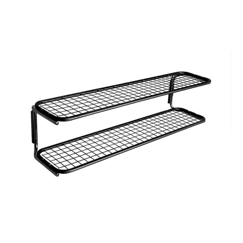 Classic 650 -kenkähylly, Musta/kromi, 2 tasoa, 70 cm