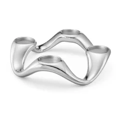 Cobra kynttilänjalka Ø33 cm, Ruostumaton teräs