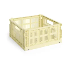 Colour Crate M Square 29.5x29.5 cm, Light yellow