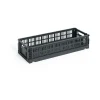 Colour Crate Mini Oblong 13x34,5 cm, Charcoal