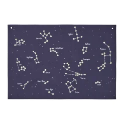 Constellation tekstiilikartta, Tummansininen, 70x100 cm