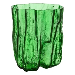 Crackle maljakko 27 cm, Vihreä