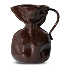 Crumple maljakko, Ruskea