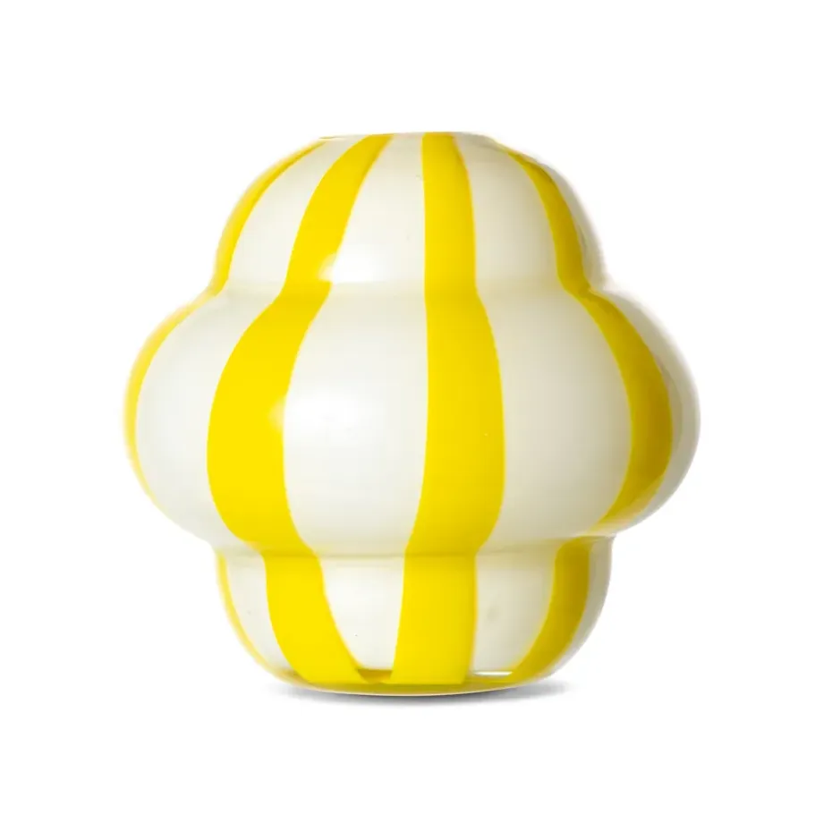 Curlie maljakko 20 cm, Keltainen