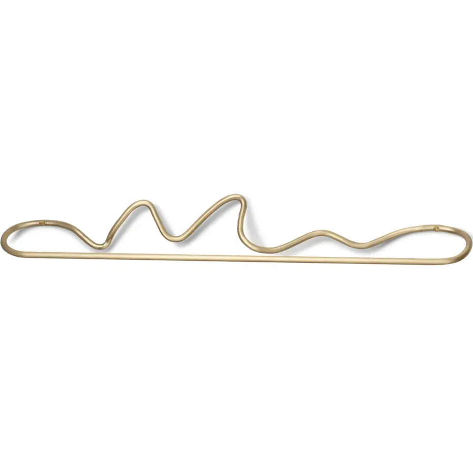 Curvature käsipyyheripustin, Messinki