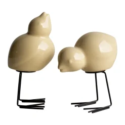 DBKD Swedish Birds -pääsiäiskoriste, 2-pakkaus, Kiiltävä keltainen