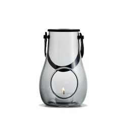 Design With Light -kynttilälyhty, smoke, 16 cm