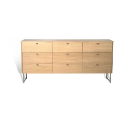 Deus lipasto 9 laatikkoa, Valkopigmentoitu mattalakattu tammi