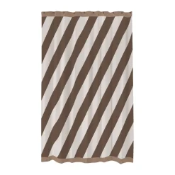 Diagonaali suihkuverho 150x200 cm, Suklaa