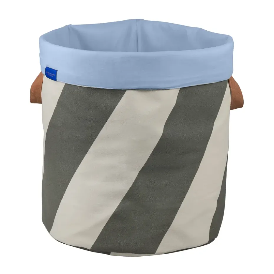 Diagonaalinen pyykkikori Ø40x50 cm, Tummanoliivihiekka