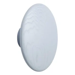 Dots wood -koukku light blue, Ø 17 cm