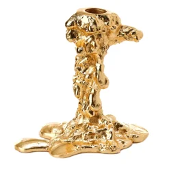 Drip kynttilänjalka S 14 cm, Kulta
