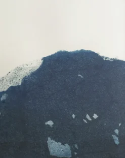 Dyeforindigo ocean 2 juliste 40x50 cm, Sini-valkoinen