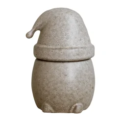 Eating Santa -kulho kannellinen, pieni, Beige