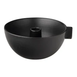 Ernst kynttiläkulho, Ø 17 cm, Musta
