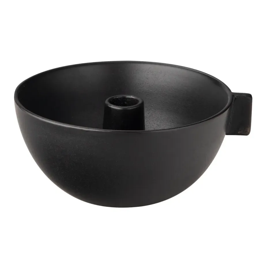 Ernst kynttiläkulho, Ø 17 cm, Musta