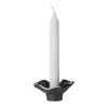 Ernst kynttilänjalka musta alumiini, Ø9 cm