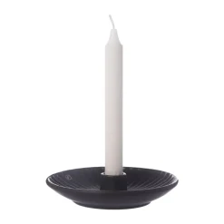 Ernst kynttilänjalka Ø16x3,5 cm, Musta