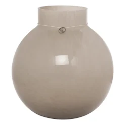 Ernst lasimaljakko pyöreä beige, K 22 cm Ø 21 cm