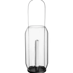 Ernst lyhty kruunukynttilälle 40 cm, Musta