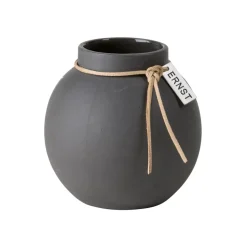 Ernst maljakko kivitavaraa, tummanharmaa, 10 cm