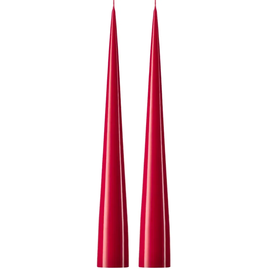 ester & erik -kartiokynttilä 37 cm, 2-pakkaus lakattu, Winter berry 36-0