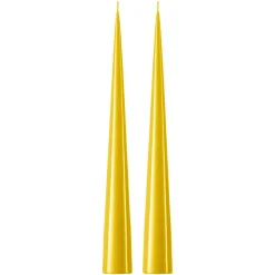 ester & erik -kartiokynttilä 37 cm, 2-pakkaus lakattu, Lemon drop 15-0