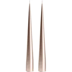 ester & erik -kartiokynttilä 34 cm, 2-pakkaus metallic, Champagne 94