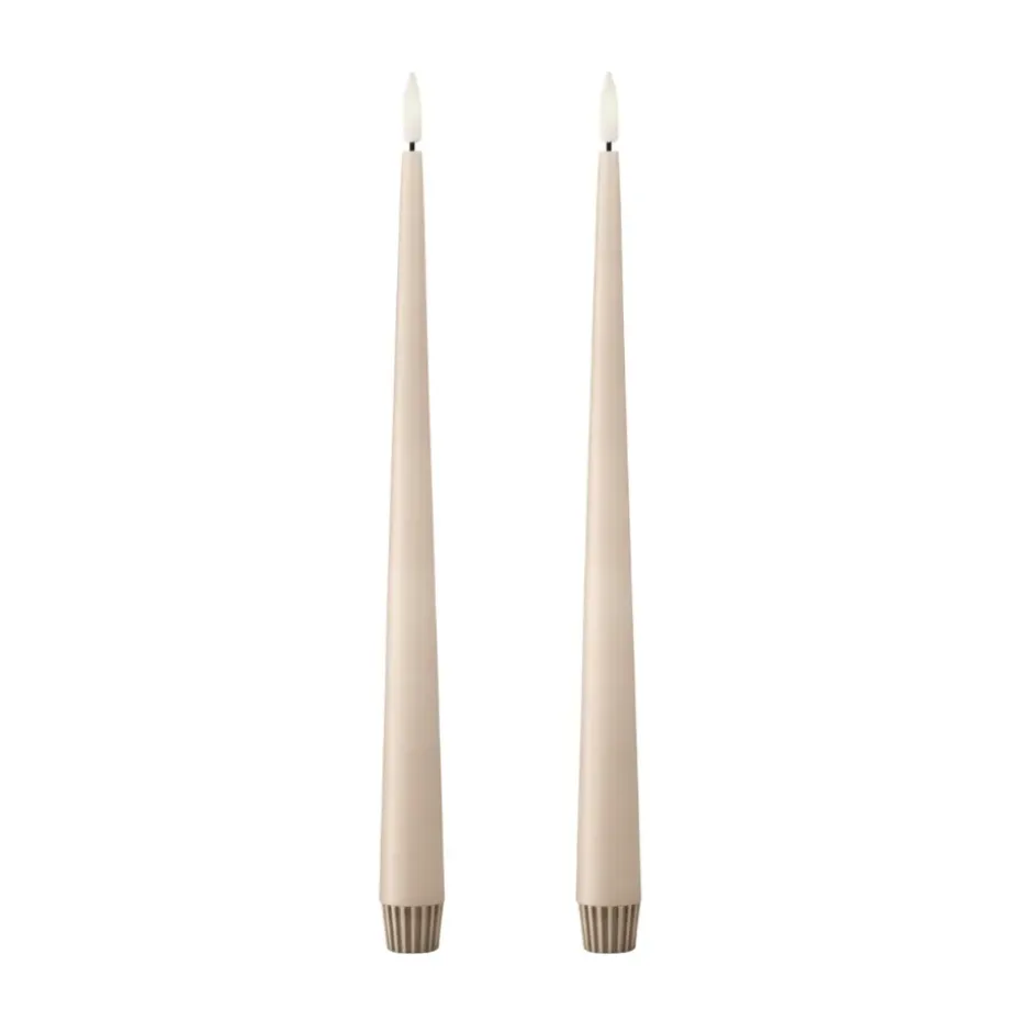 ester & erik kruunukynttilä LED 2 kpl, 11 Ice Latte , 30 cm